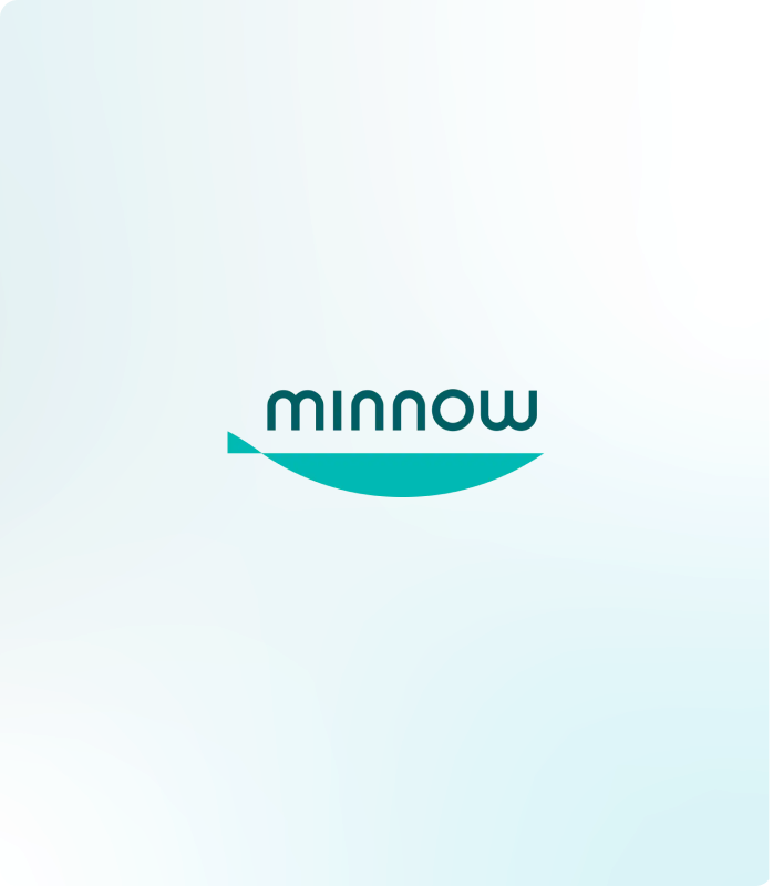 Minnow logo card